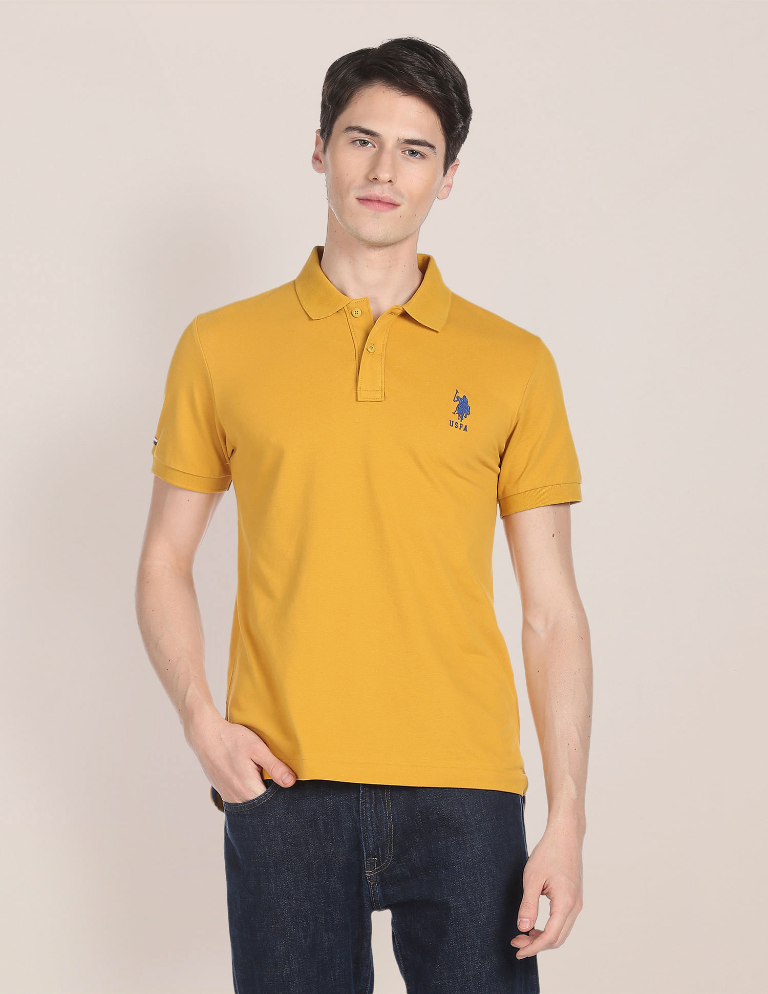 U.S. Polo Assn. Solid Pique Stretch Polo Shirt
