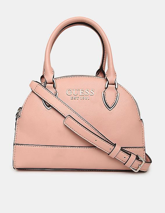 Buy GUESS Women Peach Top Handle Sherol Small Cali Satchel Bag 