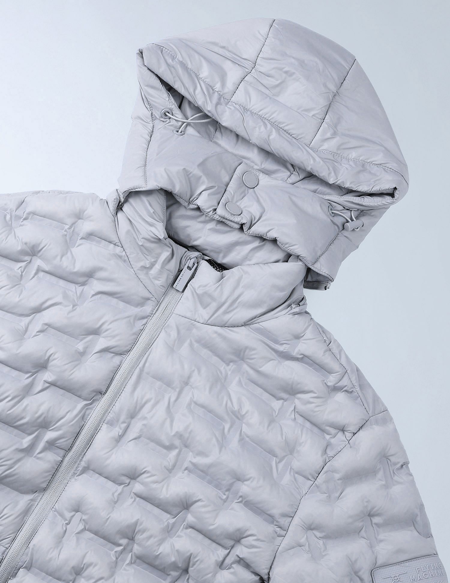 Flying Machine Solid Nylon Puffer Jacket