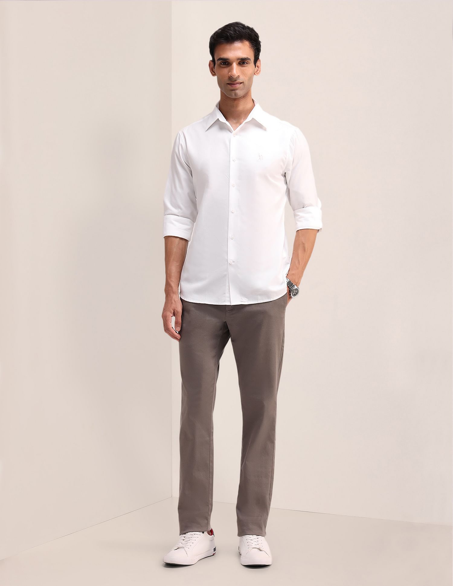 U.S. Polo Assn. Textured Pattern Dobby Shirt