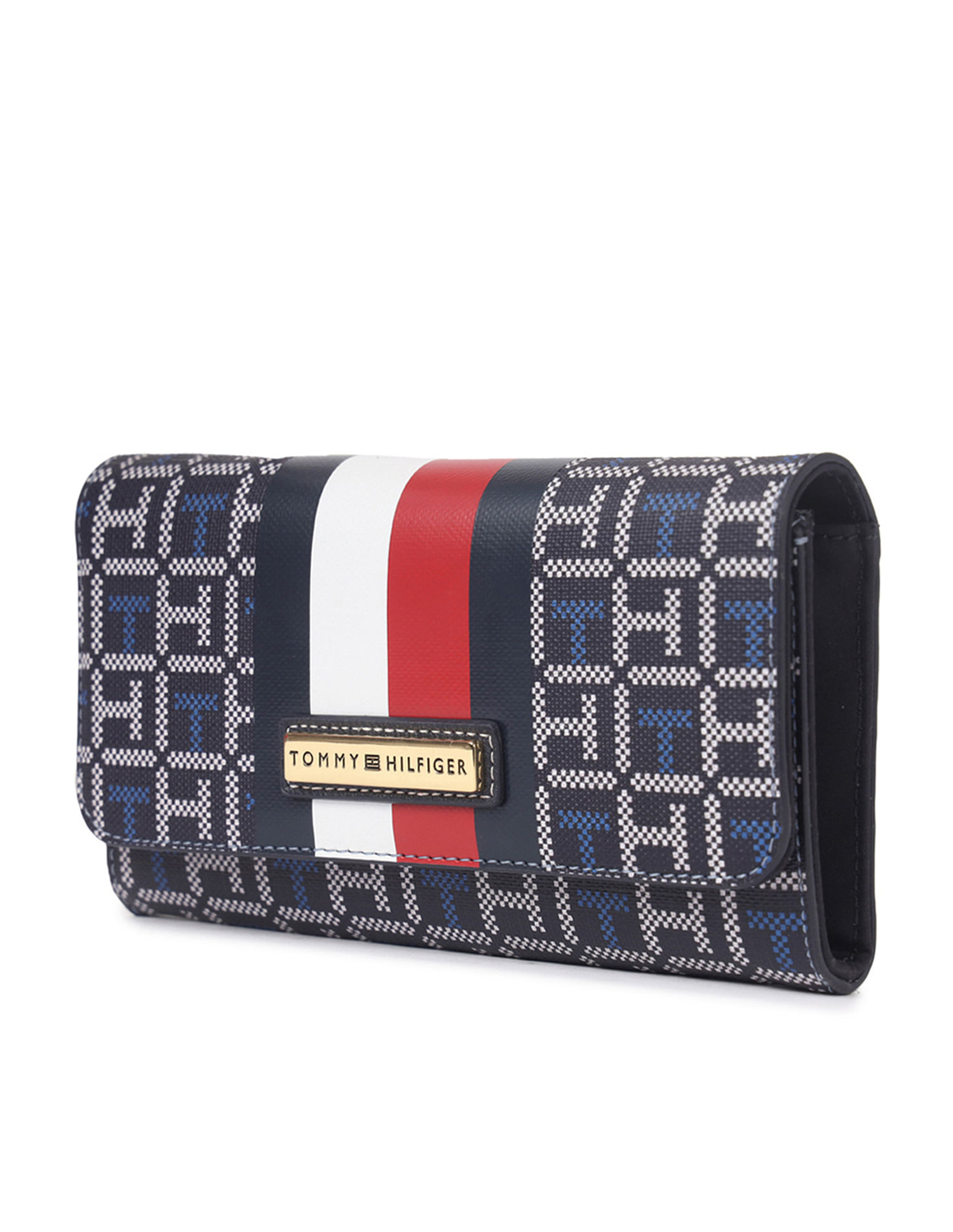 Tommy Hilfiger Monogram Women's Wallet Blue, Blue, Taille standard,  Classic, Blue, Taille standard, Classic