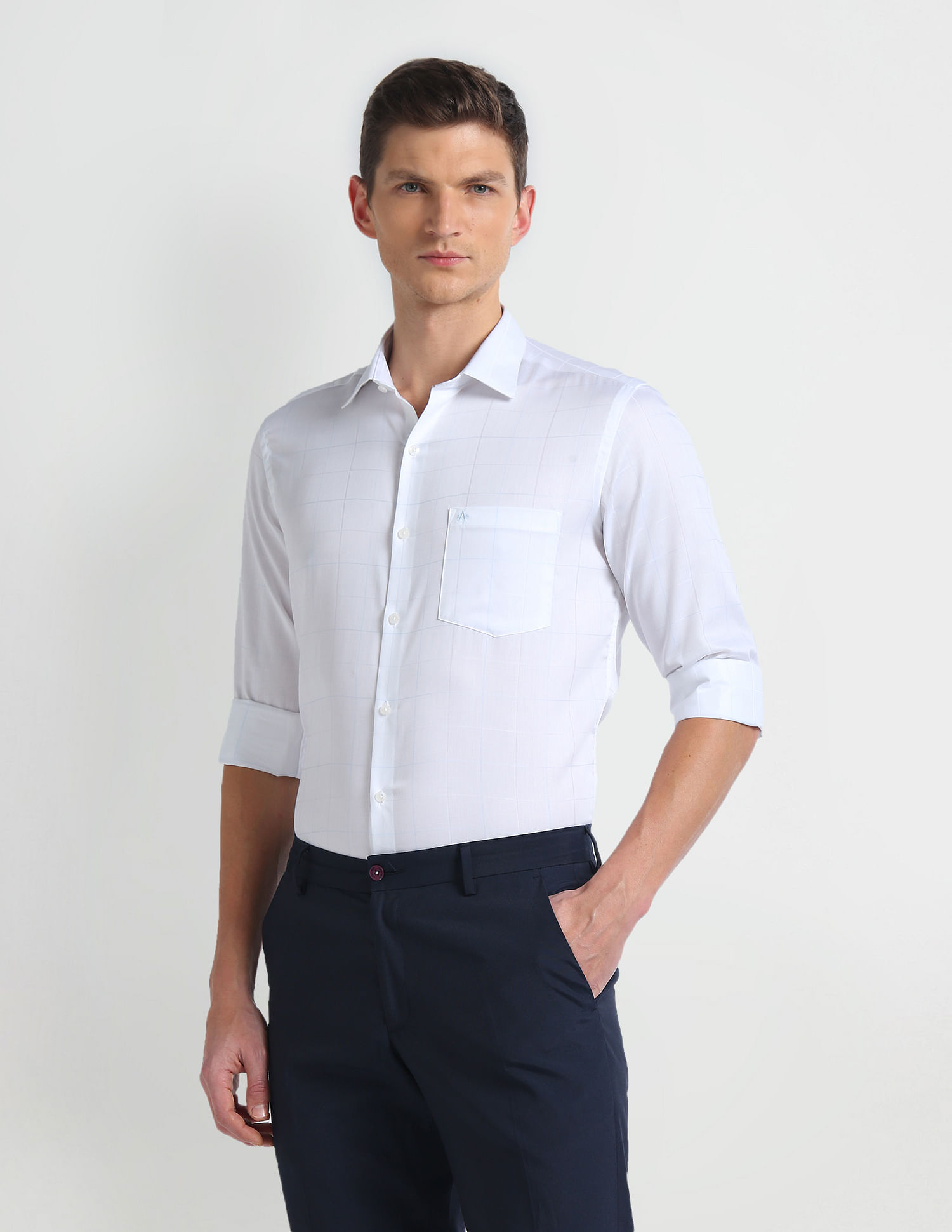 Arrow Manhattan Slim Graph Check Shirt