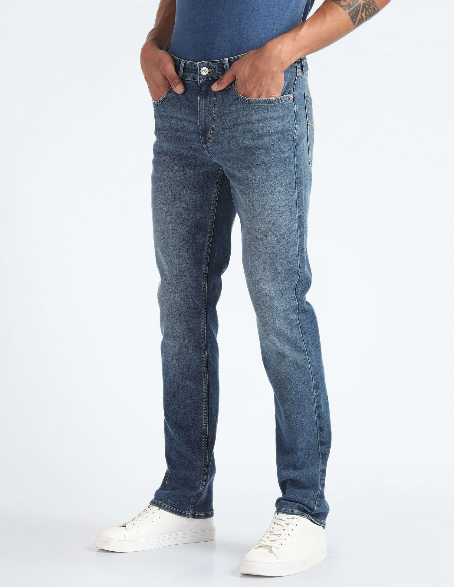 Flying Machine Mis Rise F-Jango Straight Fit Jeans