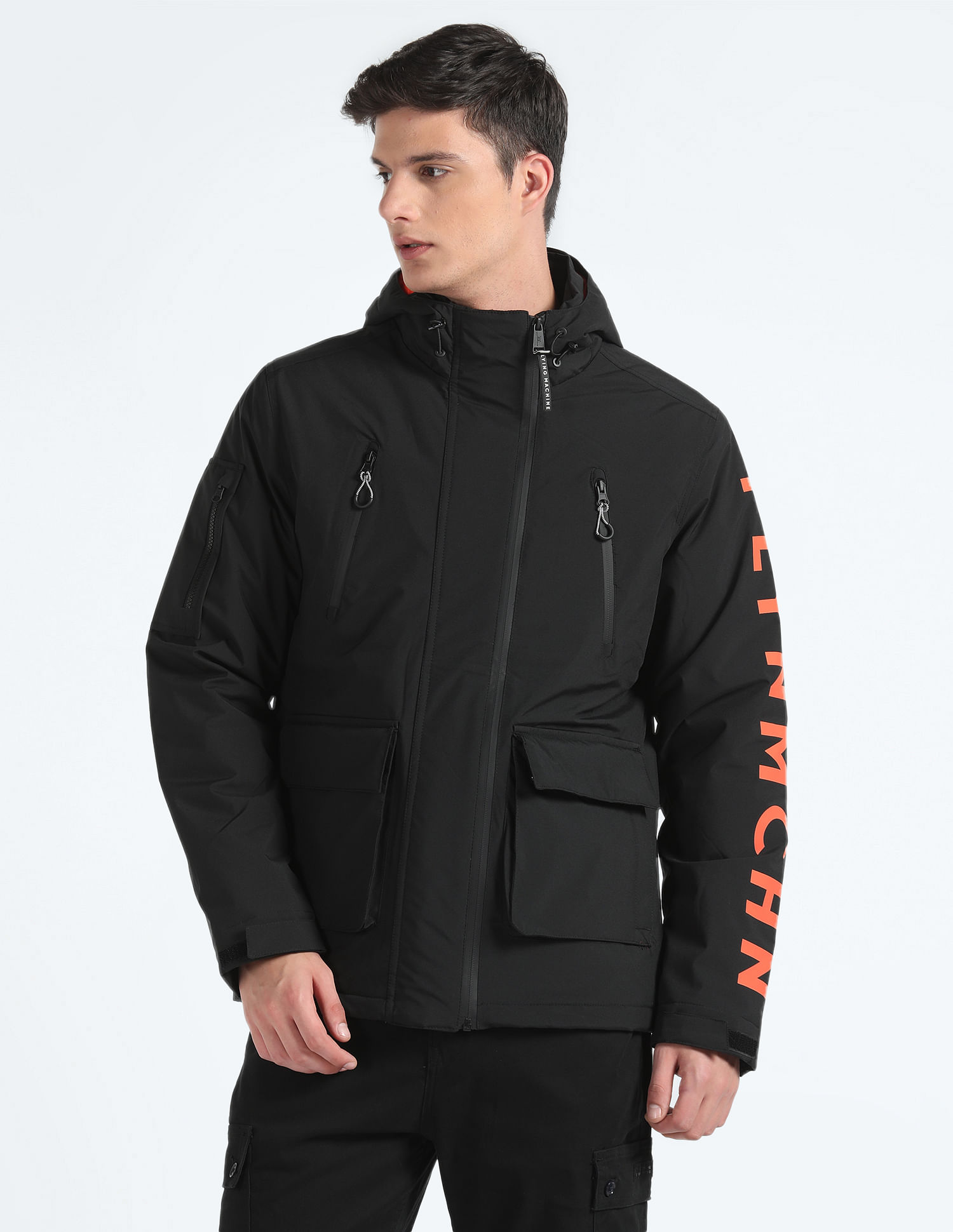 Flying Machine Hooded Heavy Puffer Jacket