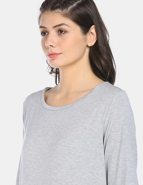 Buy GAP Women Grey Pure Body Essentials T-Shirt Dress - NNNOW.com