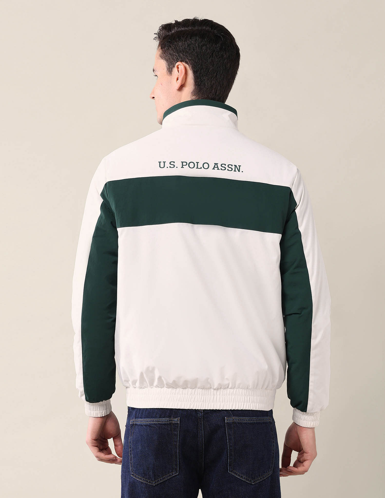 U.S. Polo Assn. Colourblocked Regular Fit Jacket