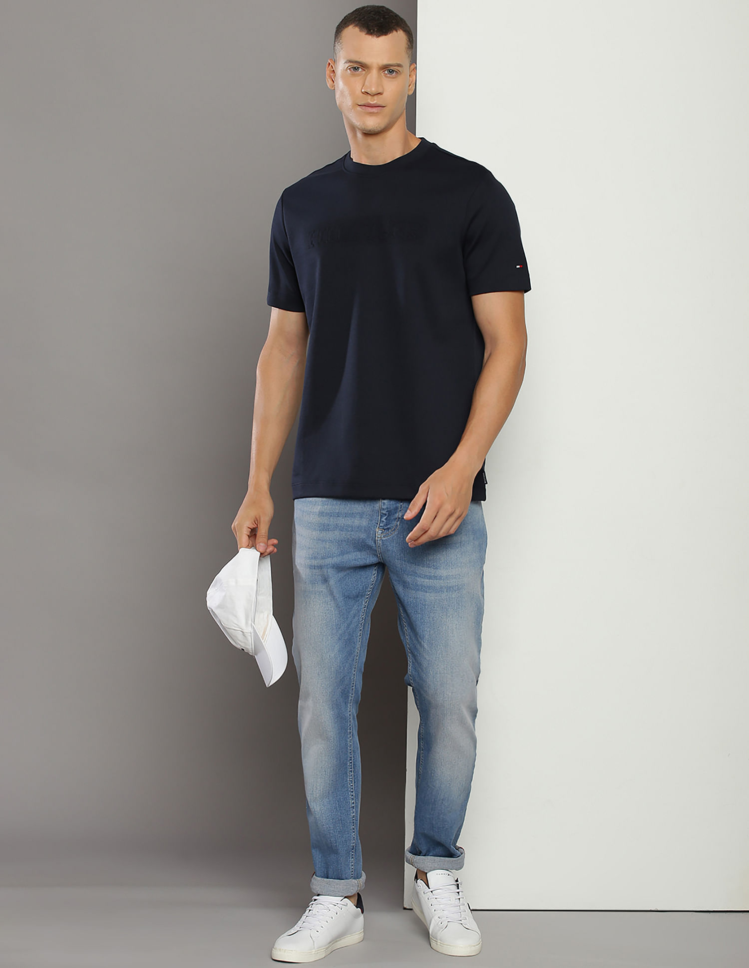Tommy Hilfiger Crew Neck Pique Monotype T-Shirt