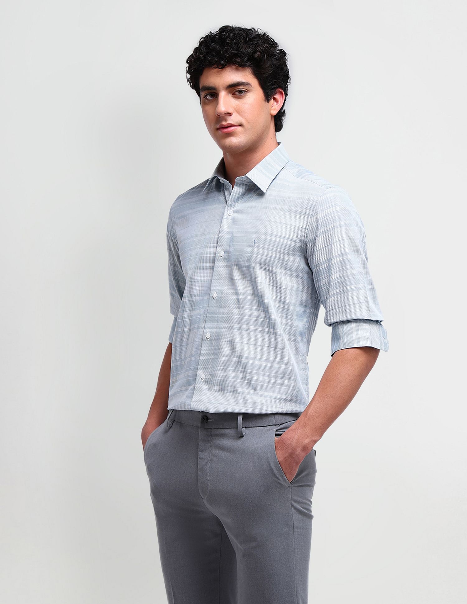 Arrow Newyork Brooklyn Fit Textured Shirt