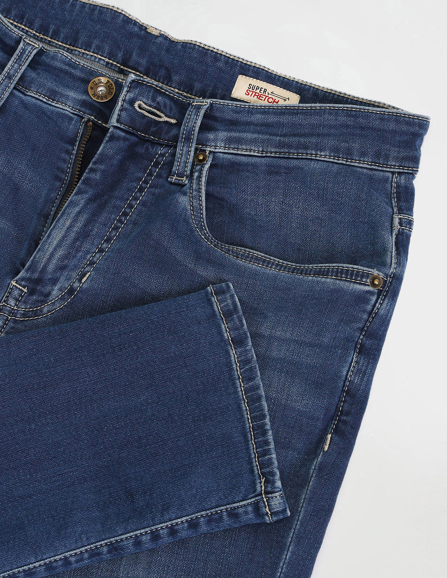 U.S. Polo Assn. Denim Co. Henry Tapered Cropped Fit Blue Jeans