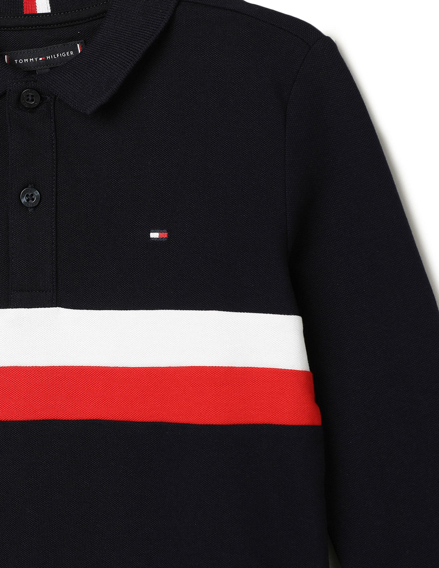 Tommy Hilfiger Kids Boys Corporate Colour Block Polo Shirt