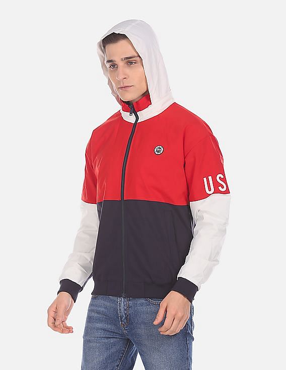 red polo jacket men's