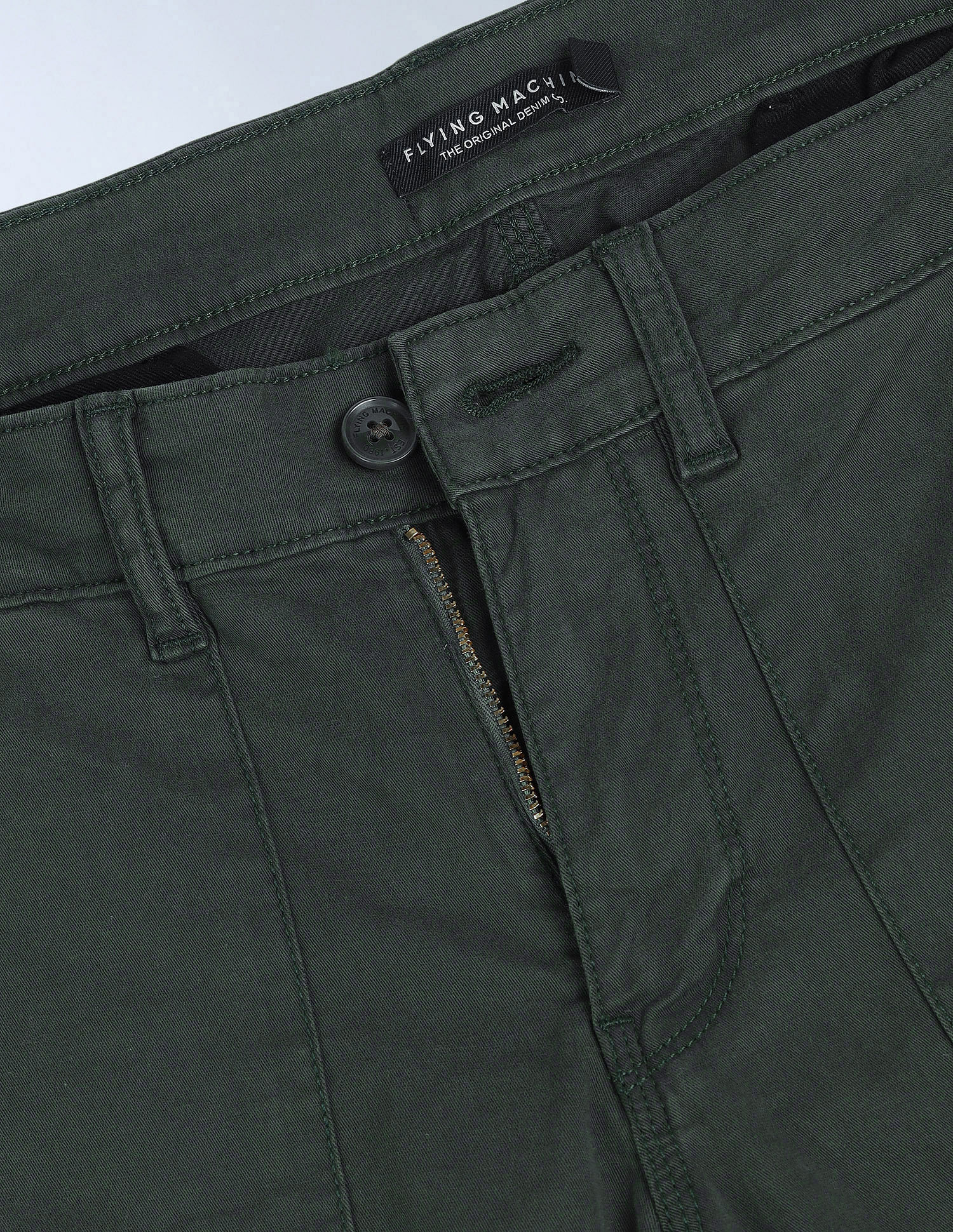 Flying Machine Relaxed Tapered Fit Mid Rise Cargo Trouser