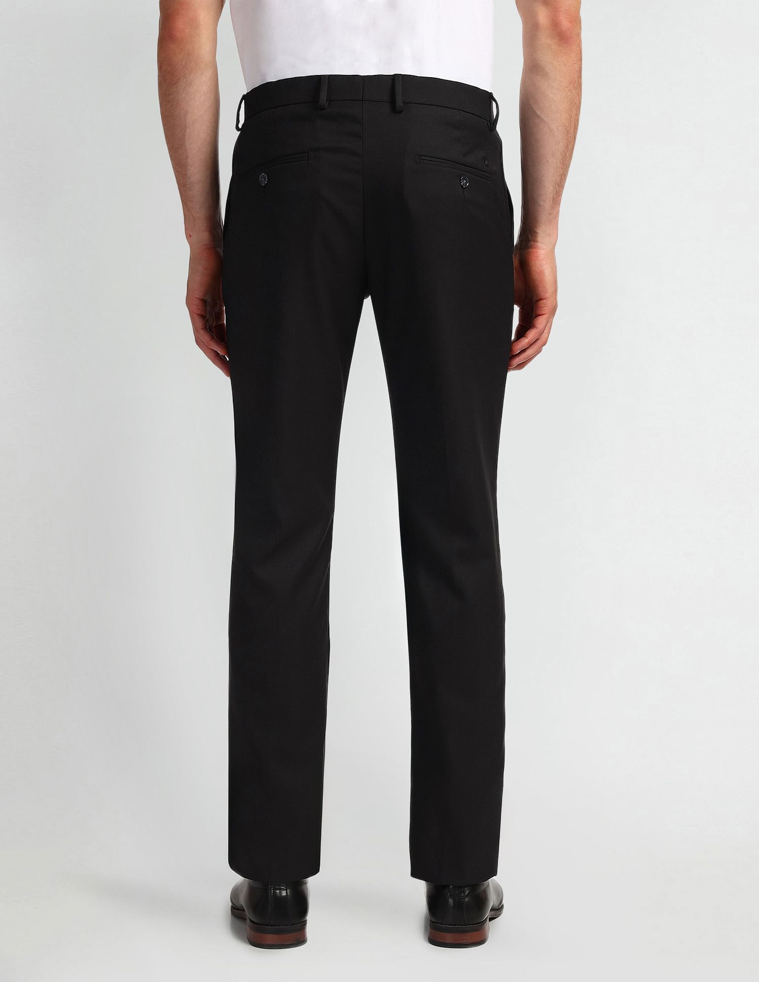 Arrow Mid Rise Carson Tapered Fit Trousers