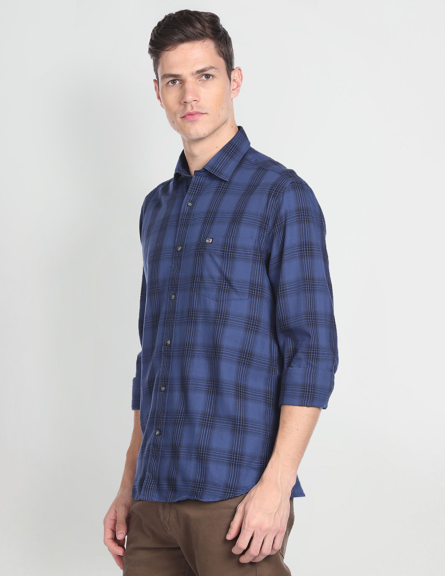 Arrow Sports Dupplin Check Slim Fit Shirt