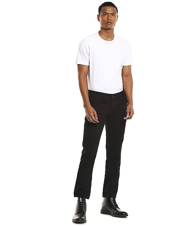 Buy Tokyo Talkies Black Slim Fit Solid Casual Trouser for Women Online at  Rs.459 - Ketch