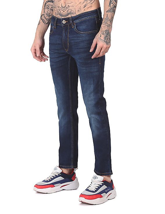Flying Machine Mid Rise Michael Slim Tapered Fit Jeans