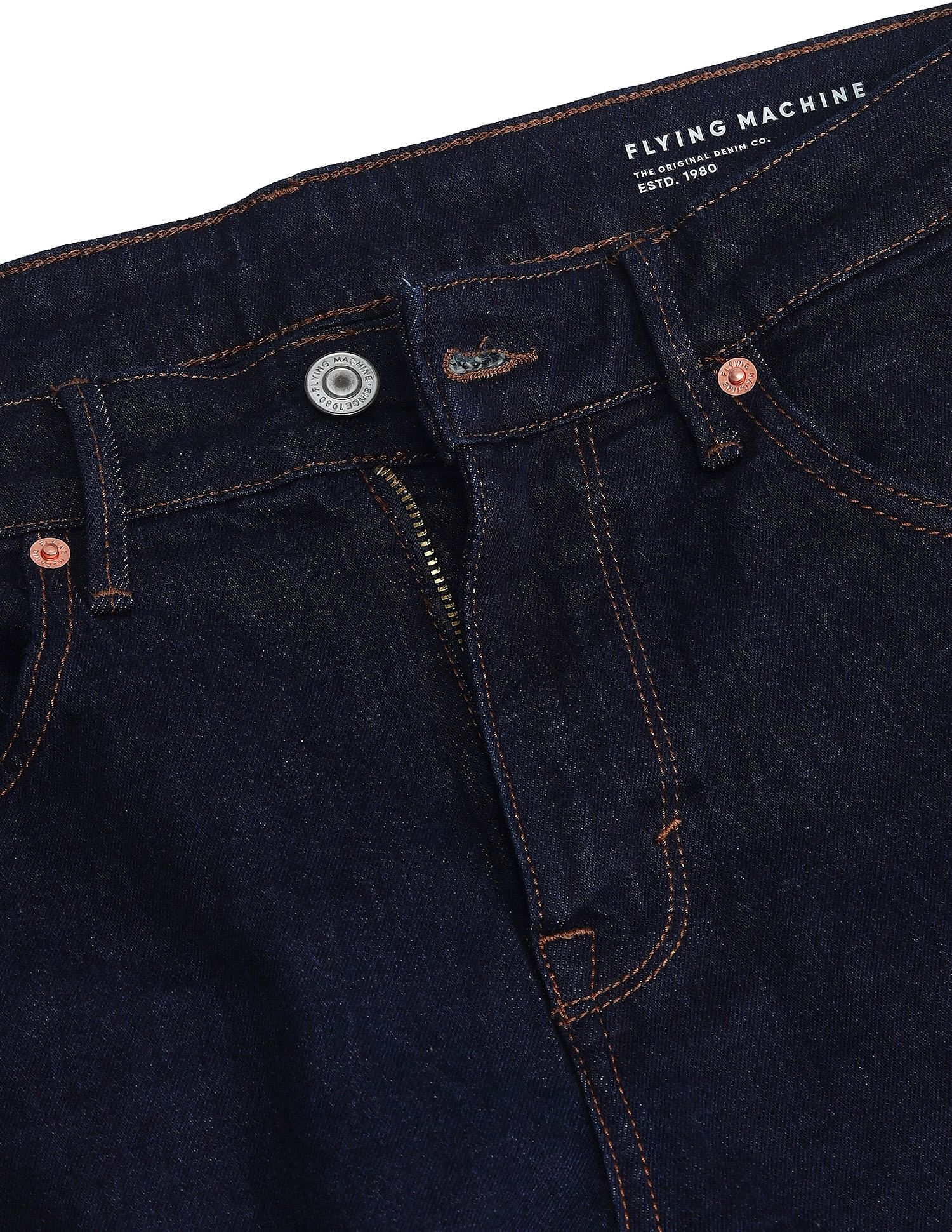 Flying Machine Slash Slim Tapered Jeans