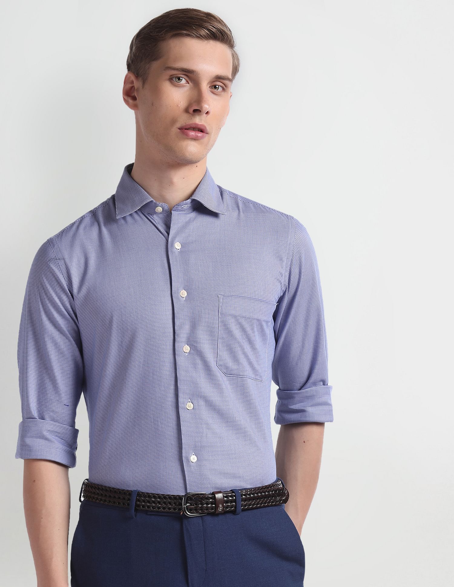 Arrow Houndstooth Regular Fit Shirt