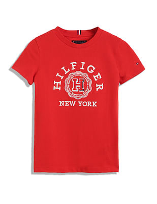 Tommy Hilfiger Kids Boys Monotype Arch Seal T-Shirt