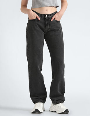 Calvin Klein Jeans Low Rise Rinsed Straight Jeans