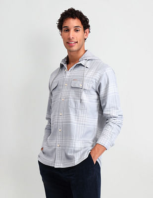 U S Polo Assn Denim Co Manhattan Slim Fit Checked Shirt