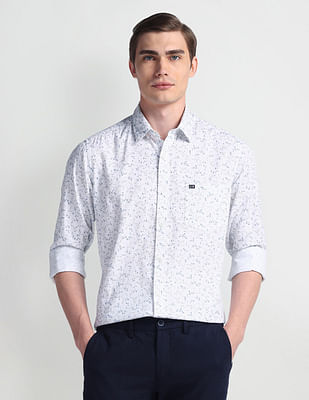 Arrow Sport All Over Print Manhattan Slim Fit Shirt