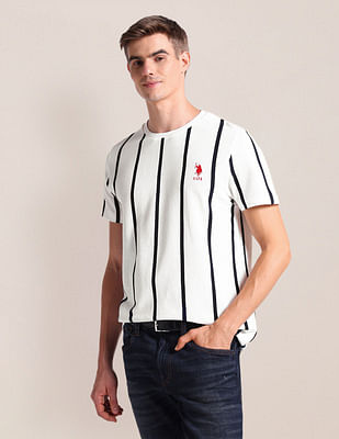 U S Polo Assn Vertical Striped Slim Fit T-Shirt