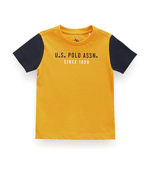 U S Polo Assn Kids Boys Colour Block Logo T-Shirt