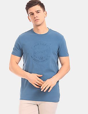 tommy hilfiger blue t shirt mens