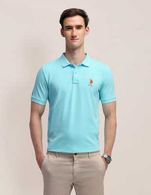 U S Polo Assn Solid Slim Fit Polo Shirt