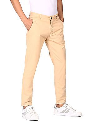 Buy Men Black Solid Slim Fit Formal Trousers Online  776373  Peter England