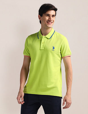 U S Polo Assn Slim Fit Solid Polo Shirt