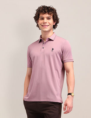 U S Polo Assn Solid Slim Fit Polo Shirt