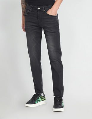 Flying Machine Slash Slim Tapered Fit Mid Rise Jeans