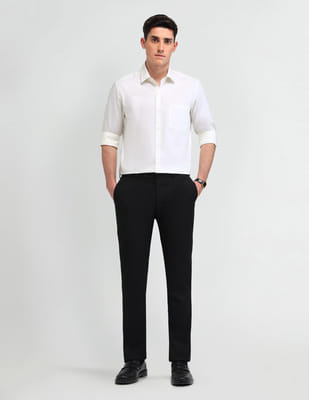 Buy Arrow Italian Elegance Textured Slim Fit Shirt - NNNOW.com