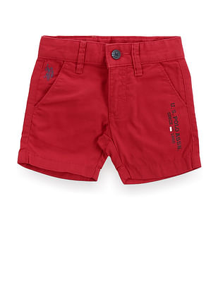 U S Polo Assn Kids Boys Solid Cotton Shorts