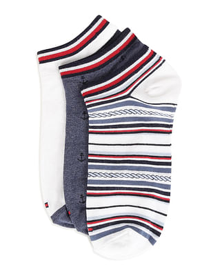 Tommy Hilfiger Anchor Ankle Length Socks - Pack Of 3