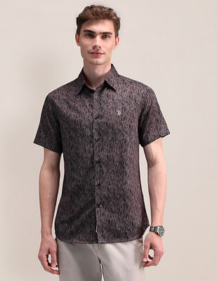 U S Polo Assn Satin Digital Print Shirt