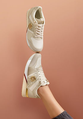 U S Polo Assn Women Metallic Accent Panelled Stella Sneakers