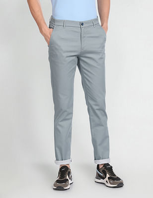 Arrow Sports Jackson Skinny Fit Geometric Chinos