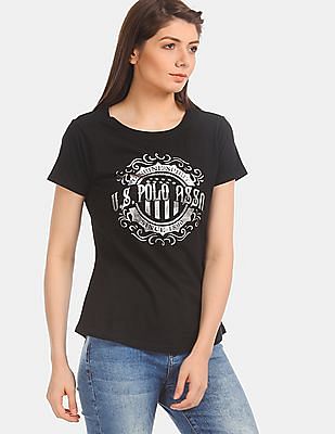 us polo assn black t shirt