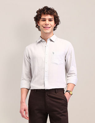 U S Polo Assn Poplin Tailored Fit Shirt