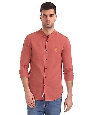 us polo chinese collar shirts