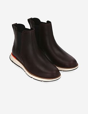NIB COLE HAAN Hawthorne Chelsea Boots 9.5 Dark Chocolate Leather Pull On Cole Haan Hawthorne Chelsea Boot SKU: 9889664 - YouTube main image 3