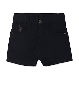 U S Polo Assn Kids Twill Solid Shorts