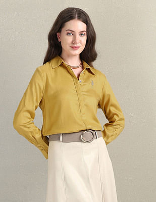 Buy U.S. Polo Assn. Women Pure Cotton Midi Shirt Dress - NNNOW.com