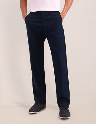 U S Polo Assn Riley Straight Fit Solid Trousers