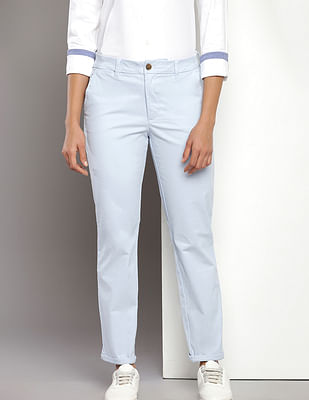 Tommy Hilfiger Solid Slim Fit Trousers