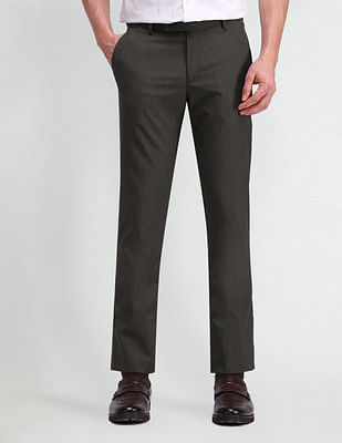 Arrow Textured Tapered Fit Trousers