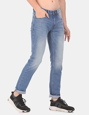 flying machine slim men blue jeans